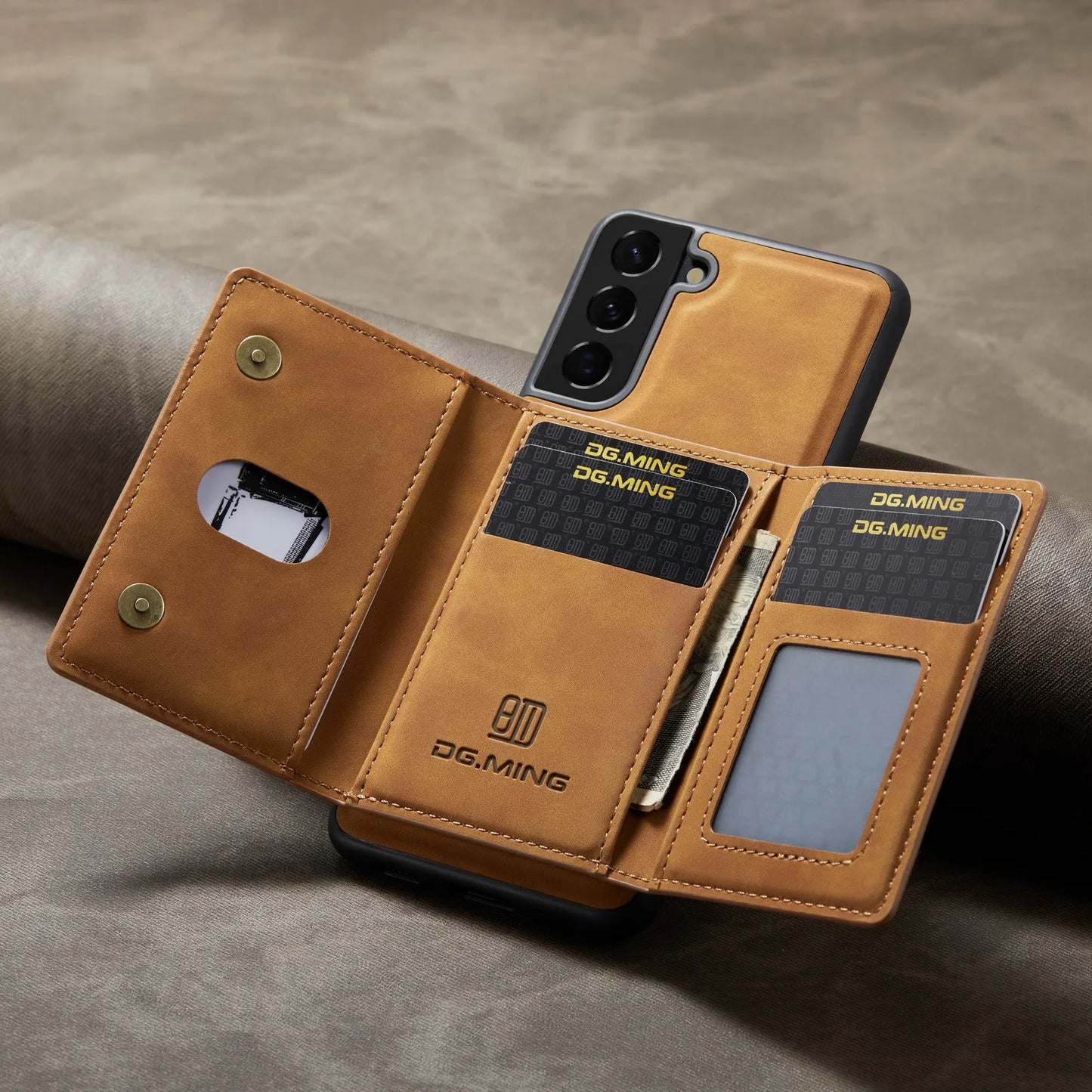 Magnetic Detachable Leather Wallet Case for Samsung Galaxy S25 Ultra S24 FE S23 Plus S22 A16 A36 A35 A55 A15 Cards Holder Cover