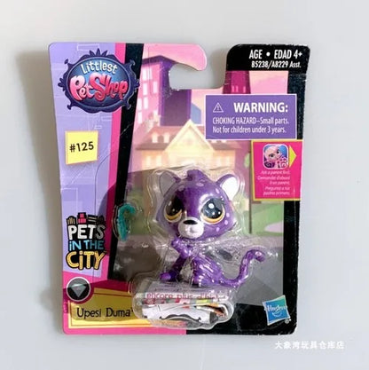 Hasbro Littlest Pet Shop Doll Toys Original Cute Animal Action Figure Mini Dolls Q Pets Toy Children Birthday Gifts Collection