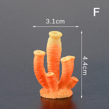 Artificial Coral Fish Tank Decoration Emulates Starfish Resin Reef Landscape Aquarium Decoration Craft Tabletop Decoration