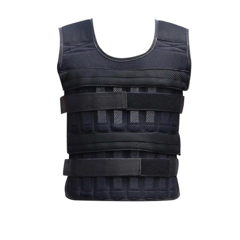 20kg Weighted Vest Adjustable Loading Weight Jacket Exercise Weightloading Vest Boxing Training Waistcoat（No Iron Blocks）