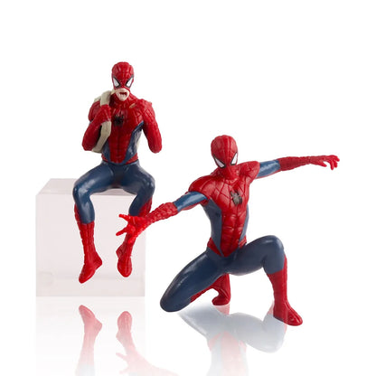 4PCS Hasbro Marvel Spider Man Superhero Spiderman 7-9cm Action Figure Spider-Man Anime Collection Mini Toys Model Children Gift