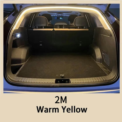 12V Dynamic Flowing Car Trunk LED Strip High-Brightness Wiring Automatic Sensing Tailgate Light Strip Tool-Free Installation