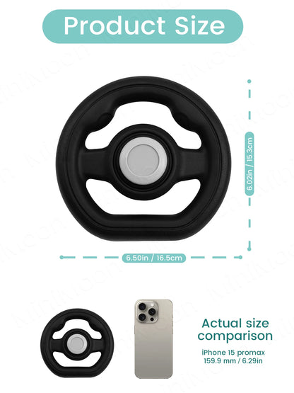 1PC Universal Pretend Steering Wheel for Strollers & Carts - Detachable, Fun Driving Attachment