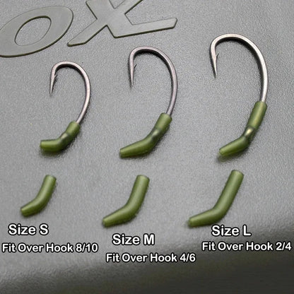 30pcs Carp Fishing Hook Kickers D Rig Kicker Aligners Hooks Sleeves Rigs All Colors Accessories End Terminal Tackle