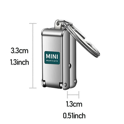 1pcs Nail Clippers Collapsible Portable Travel Fingernail Nail Scissors Cutter Stainless Steel Manicure Tools
