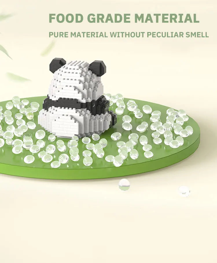 Cute Panda Micro Building Blocks Microparticle Animal Huahua Doll Building Block Brick Toys for Children Girls Birthday Gifts
