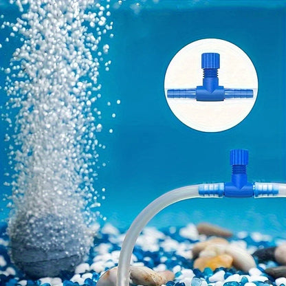 Aquarium Air Control Valve, 4pcs, Adjustable One-Way Air Flow Regulator, Fish Tank Accessories