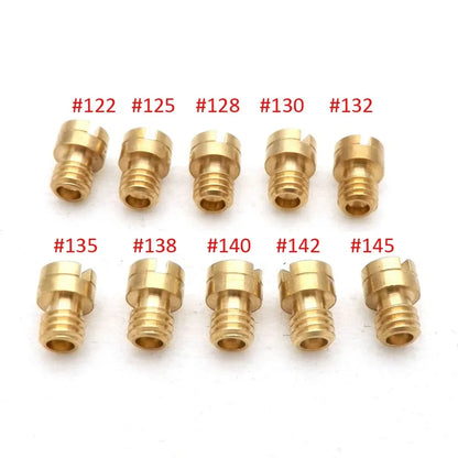 10pcs Carburetor Main Jets M4 for GY6 50cc 139QMB Motorcycle Scooter Mikuni Keihin Carburetor PZ19 Size from 30 to 145