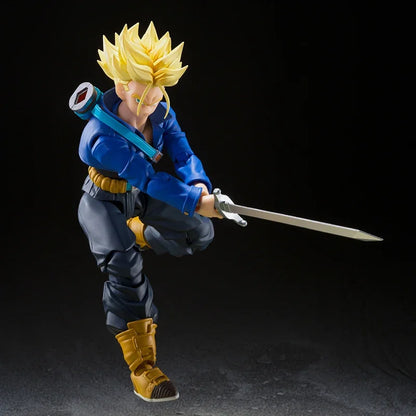 Anime Dragon Ball Z Figures Shf Super Saiyan Trunks Action Figure Collection Model 15cm Future Boy Torankusu Movable Toys Gifts