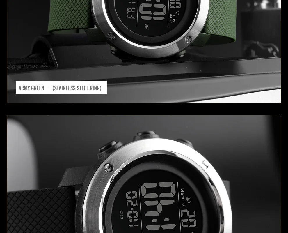 SKMEI 1426 Sports Waterproof Digital Watch for Men Stopwatch Electronic LED Display Mens Wristwatches Reloj Masculino Clock 1416