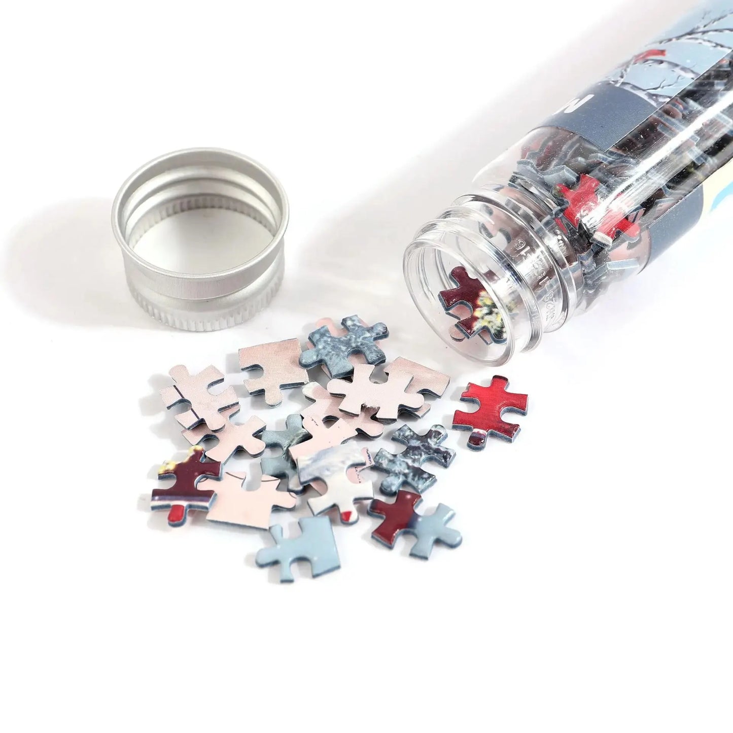 150pcs Test Tube Puzzle Strolling In The Rain Mini Travel Puzzle Gift Christmas House Paris Tower New Year