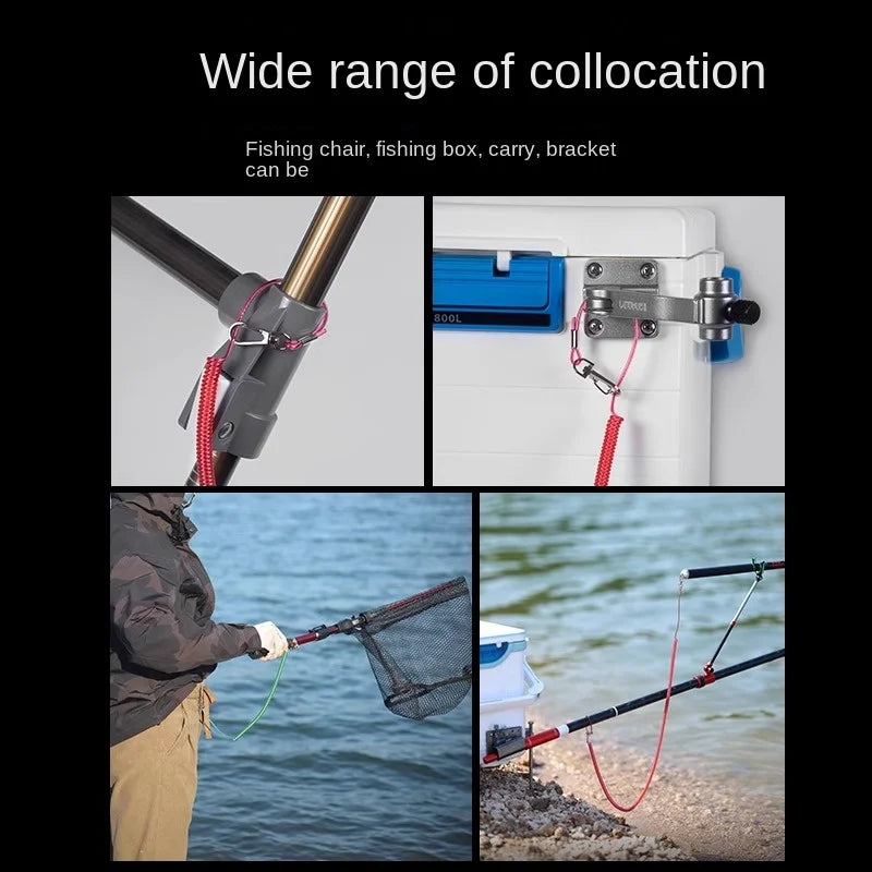 LINNHUE steel wire rope guard rod rope fishing rope big telescopic fishing fishing high elastic fishing rod automatic telescopic