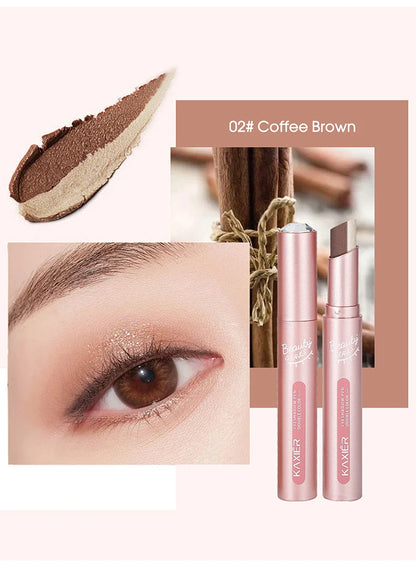 Gradient two-color eye shadow pen waterproof, sweat proof, not easy to smudge, pearlescent, fine shiny, lazy eye shadow s