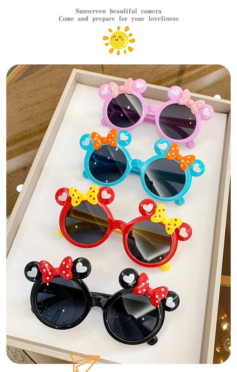 New Children Cute Cartoon UV400 Sunglasses Boys Girls Colors Outdoor Kids Sun Protection Sunglasses Baby Sport Shades Glasses