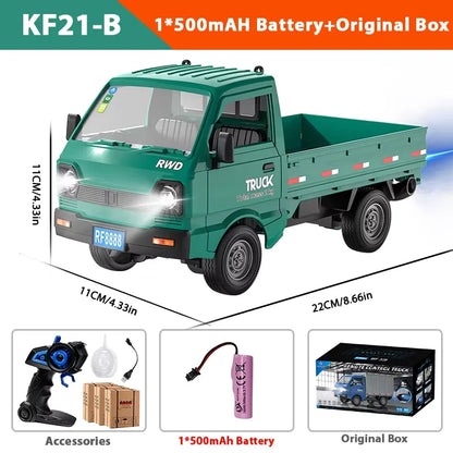 ZWN 1:16/1:18 RC CAR Simulation Drift Climbing Truck Led Light Small Cargo Remote Control Electric Toy Model for Kids Gifts
