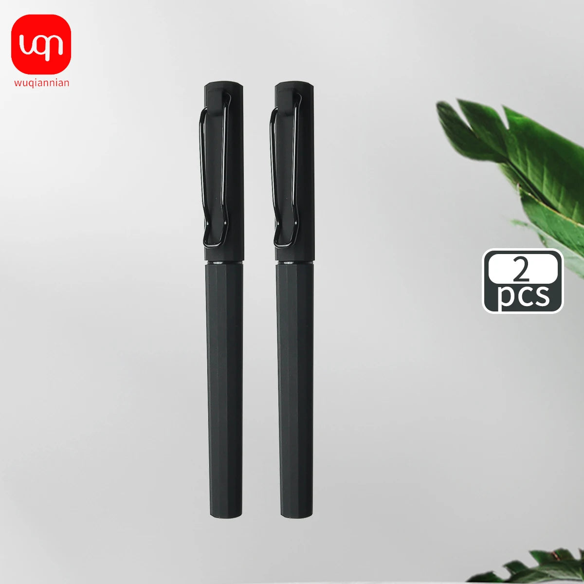 WQN-2/5/10PCS Simple Black Gel Pens, Smooth Writing, Comfortable to Hold, Signature Pens for School and Office Supplies