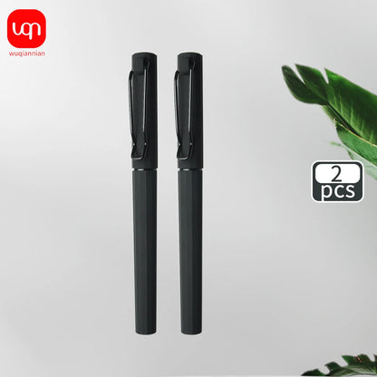 WQN-2/5/10PCS Simple Black Gel Pens, Smooth Writing, Comfortable to Hold, Signature Pens for School and Office Supplies