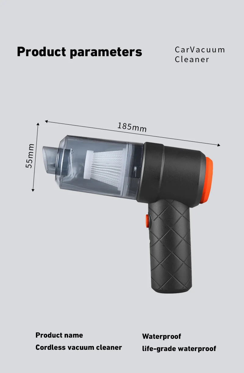 2990000Pa Wireless Car Vacuum Portabale Cleaner Cordless Handheld Auto Vacuum High Power Vacuum Cleaner For Home Office 2026 New