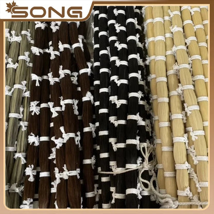 150g natural Siberia Horsehair HorseTail for violin viola cello bass erhu bow hair horse tail Violin Replace Accessories