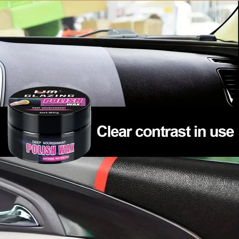 Universal Leather and Plastic Repair Polishing Wax - Automotive Interior Reconditioning Cream