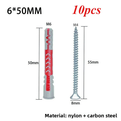 Dual-Color Expansion Screws – Wall Anchors for Hollow Bricks Foam Walls & Aerated Blocks | Home & Engineering Expansion Bolts