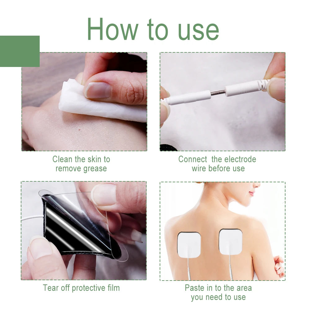 10/20/50Pcs Tens Electrode Pads Gel Self-adhesive Patches For Acupuncture Massager Slimming Pulse EMS Muscle Stimulator Sticker