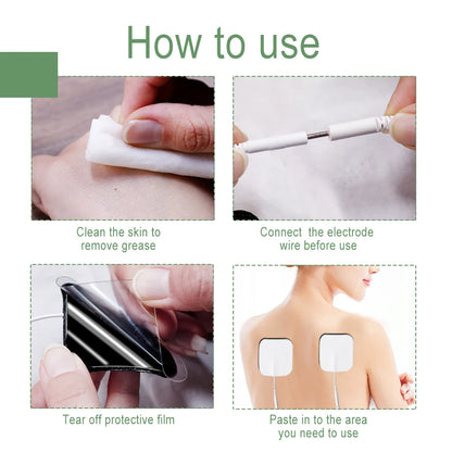 10/20/50Pcs Tens Electrode Pads Gel Self-adhesive Patches For Acupuncture Massager Slimming Pulse EMS Muscle Stimulator Sticker