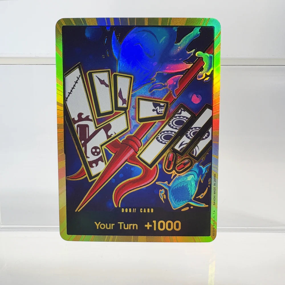 1PCS/30Pcs One Piece TCG GOLD DON!! Anime Collection Cards PRB-01 Foil English SUPER PARALLEL FOIL NM Refraction The Gift