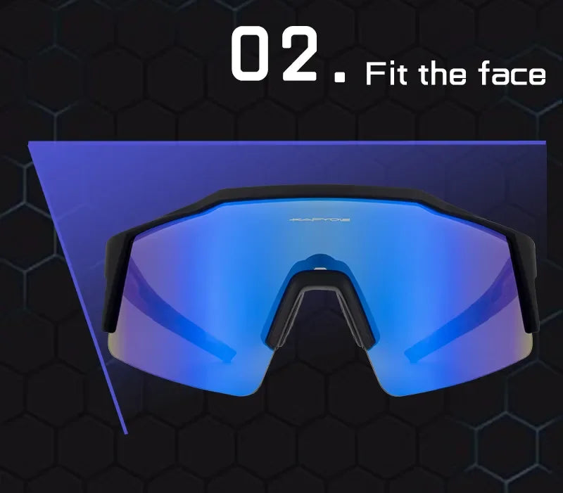 Kapvoe Photochromic Cycling Sunglasses for Men Cycl Glasses Mountain Bicycle Goggles Women Outdoor Sports Running UV400 Eyewear
