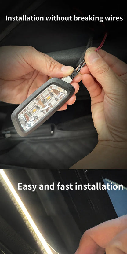 Car Trunk Light Ambient Decorative Atmosphere Lamp Led Flexible Strip Universal Ultra-bright Interior 12V