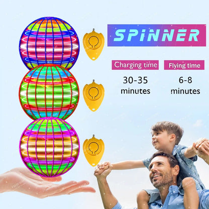 Magic Flying Ball Pro Mini Lighting With LED Lights Remote Control Hand Controlled Boomerang Spinner Toys for Adults Kids Gifts