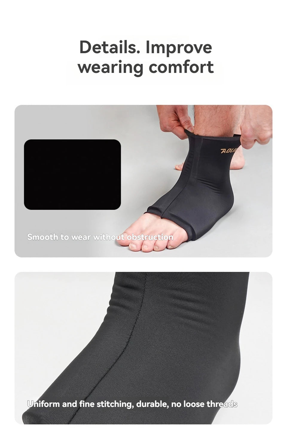 AOLIKES 1PCS Hot and Cold Relief Gel Knee Sleeve,Heat or Ice Therapy for Knee Relief,Contoured Hydrogel Design for Comfort
