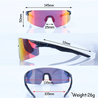 NRC Cycling Sunglasses 1lens UV400 TR90 Sports Bicycle Glasses MTB Mountain Bike Fishing Hiking Riding Eyewear for Men Women