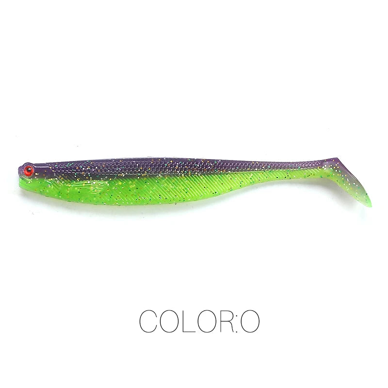 NEW Supercontinent ShadTeez T-tail 50mm 70mm 100mm Pike Zander Predator Fishing 3D Eyes Soft Lure Fishing Lures