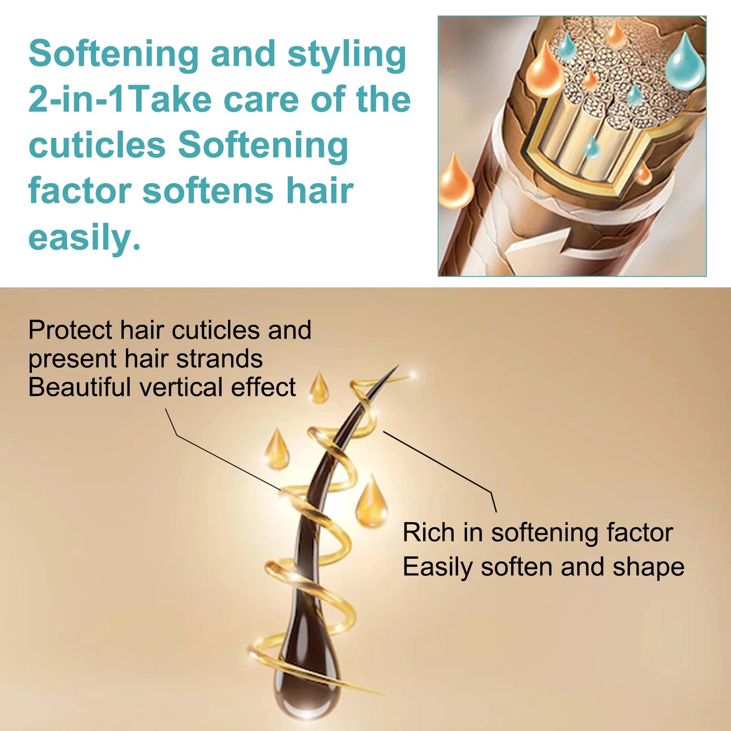Keratin Correction Straight Hair Cream Repair Damag Hair Improve Hair Quality Soften Hair Prevent Dry Frizzy Hair Care Product