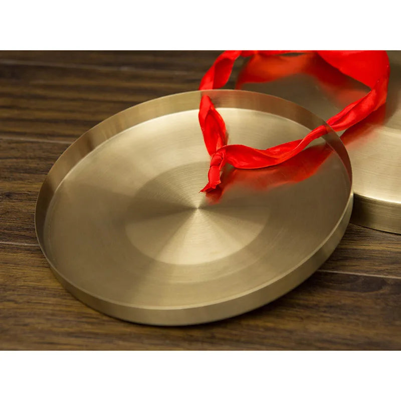 Causeway Folk Musical Instrument Gong Hand Gong With Wooden Stick Traditional Chinese Folk Musical Instrument Toy For Kids