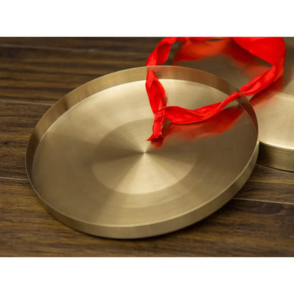 Causeway Folk Musical Instrument Gong Hand Gong With Wooden Stick Traditional Chinese Folk Musical Instrument Toy For Kids