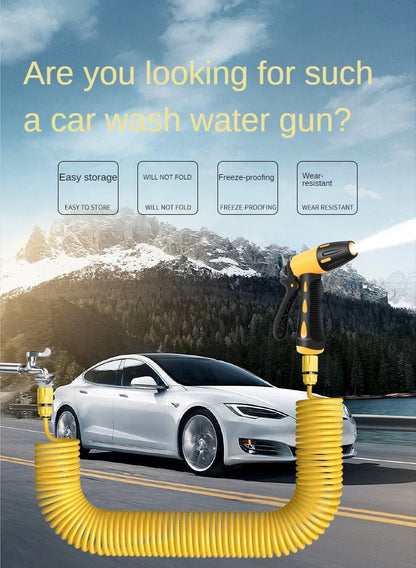 Telescopic Water Pipe with High-pressure Nozzle Car Washing Tool Set Extension Hose Water Hose for Pressure Cleaner
