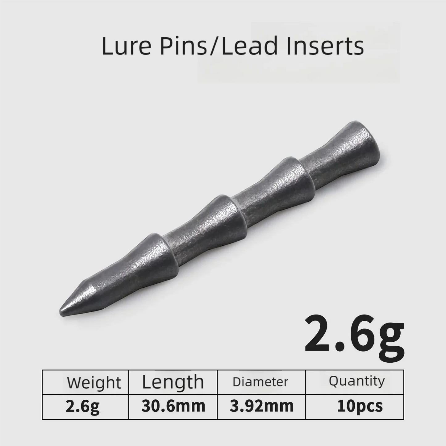Nail Weights Sinkers Bass Fishing for Bass Fishing - Insert Sinkers for Fishing Lures, Neko Rig and Wacky Rig