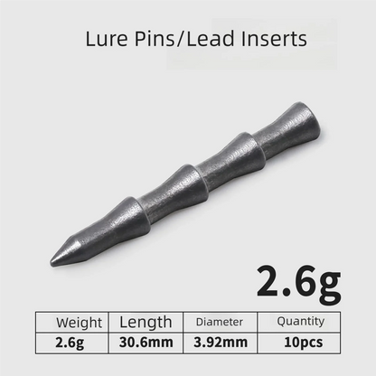 Nail Weights Sinkers Bass Fishing for Bass Fishing - Insert Sinkers for Fishing Lures, Neko Rig and Wacky Rig