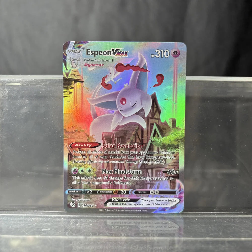 PKM PTCG High Quality Umbreon Vmax Glaceon Vstar Rayquaza Vmax Lono Proxy Foil Cards Game Collection Anime Cards