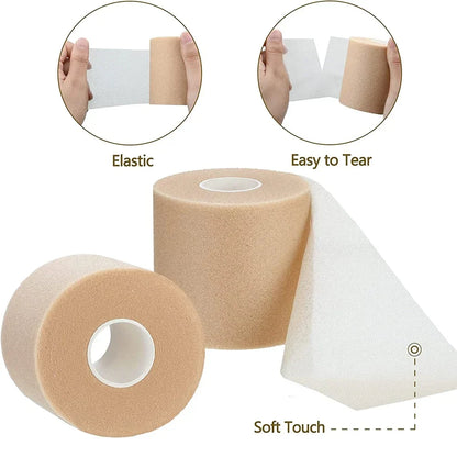 4 Rolls OK TAPE Pre Wrap Athletic Tape Foam, Underwrap Tape Sports Foam, Underwrap Bandage Athletic for Ankle Wrists Knees Sport