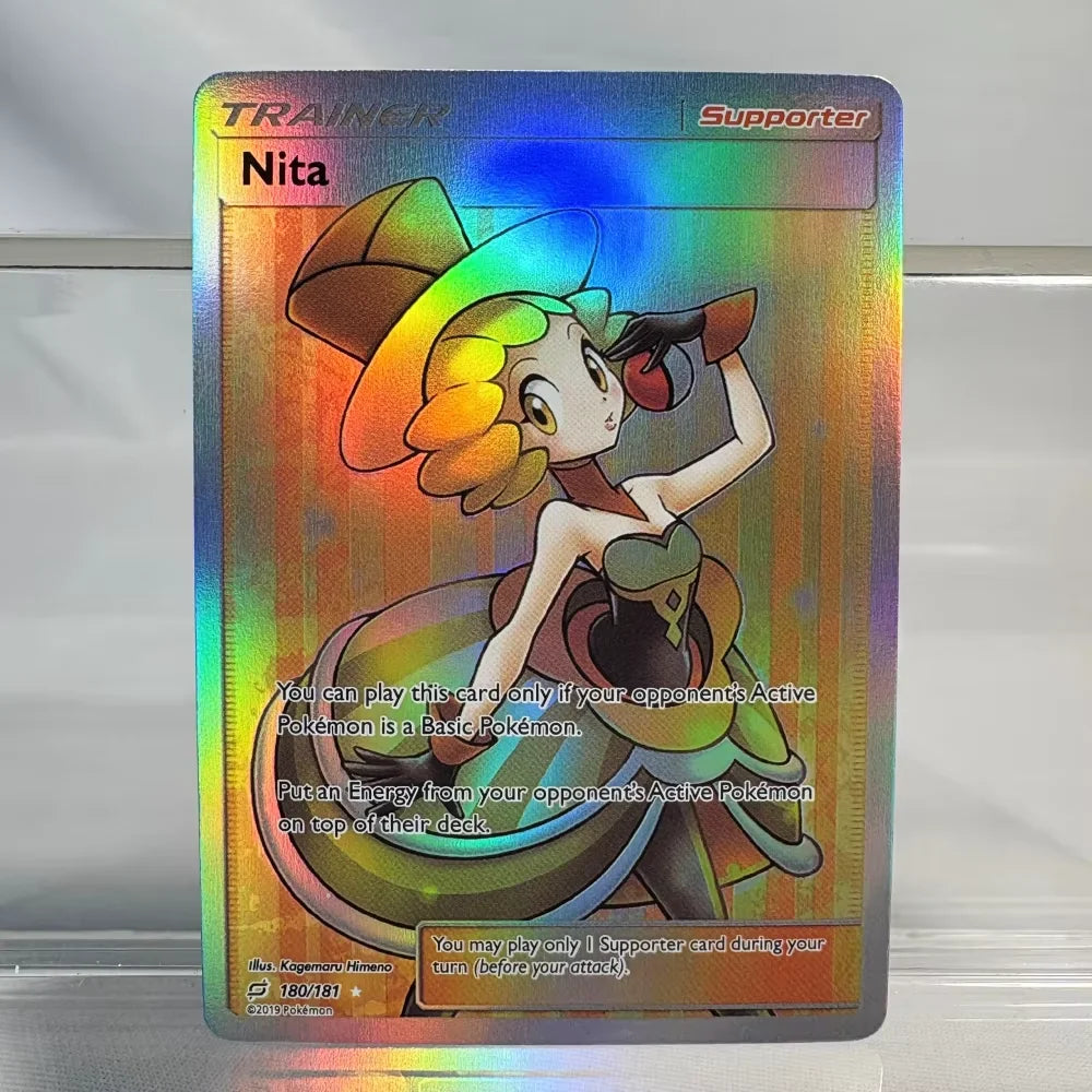 PKM Proxy Foil Cards Classic Game Collection Cards Mina Carmine Nita Dana Evelyn Whitney Perrin PTCG Proxy Cards Trainer/support