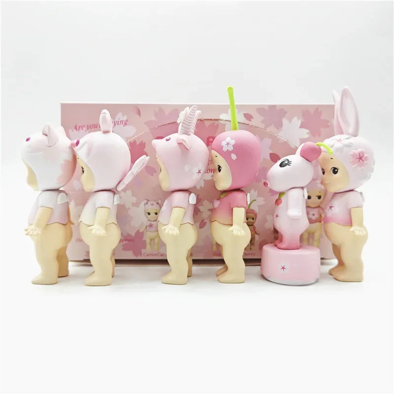 Sonny Angel Cherry Blossom Series Pink Blind Box Toys Anime Action Figure Model Original Ornament Children's Birthday Gifts