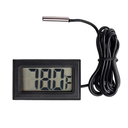 1pc Mini Digital LCD Thermometer With Probe Indoor Convenient Temperature Sensor For Aquarium Fish Tank Home Fridge Thermometer