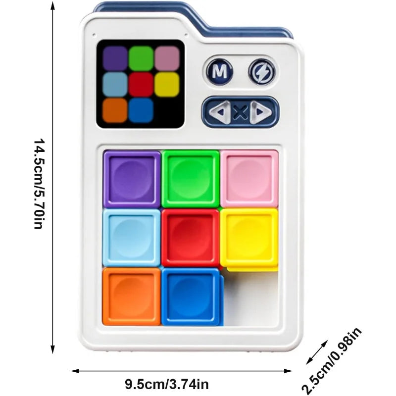 Huarong road LCD Sliding Magnetic Thinking Logic Electronic Puzzle Building Blocks Puzzle Stress Relieving Toy gifts for kids