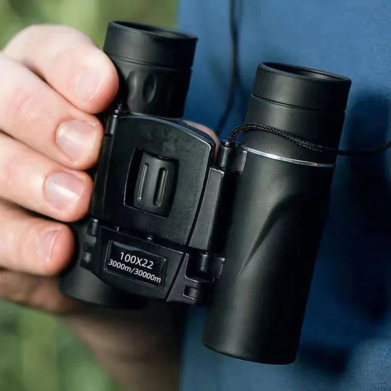 100X22 High Magnification High-Definition Binoculars, Mini Portable Outdoor Travel Professional Telescope