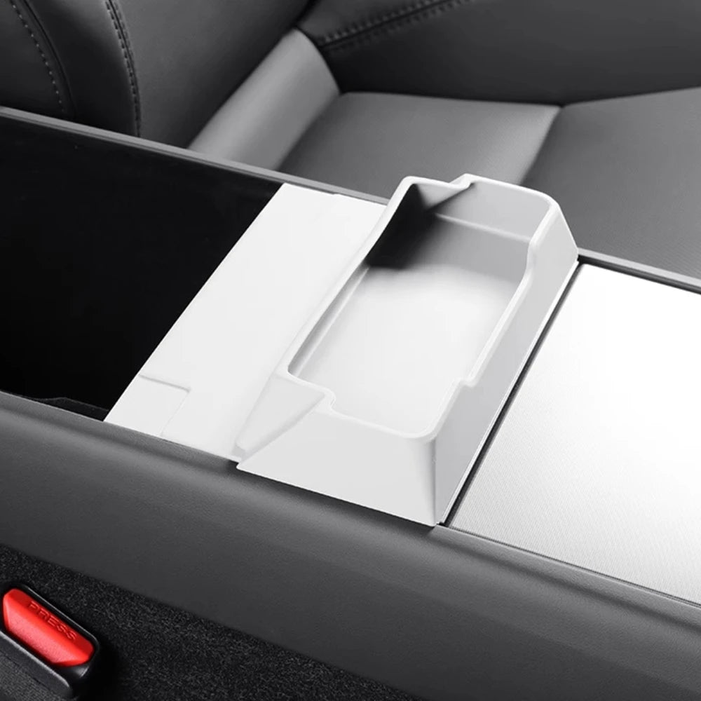 for Tesla Model 3 Y Juniper 2025 2026 Center Console Armrest Storage Box Glasses Holder Tray Case Organizer Interior Accessories