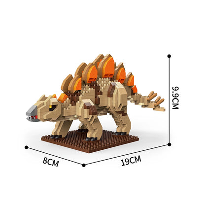Tyrannosaurus Rex or Velocira Dinosaur Models Micro Mini Building Blocks for Adult Puzzle Toys Perfect Gifts Desktop Decoration