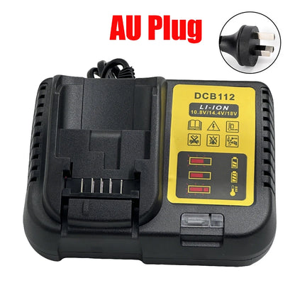 DCB112 Battery Charger For Dewalt 10.8V 12V 14.4V 18V 20V DCB206 DCB205 DCB204 DCB203 DCB120,DCB107 DCB115 DCB105(No battery)